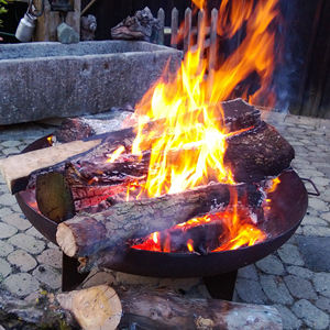 Durable Black Painted Steel <b>Fire</b> <b>Pit</b> <b>for</b> Garden or Patio Outdoor Heating Wood Burning <b>Fire</b> <b>Pit</b> <b>for</b> <b>Camping</b> - Product Image 1