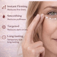 Crème tenseur instantanée pour les yeux avec applicateur - Sérum anti-âge, anti-poches et anti-cernes pour le contour des yeux
