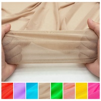 Muestra Gratuita de Tela de Malla Elástica de Poliamida y Elastano de 120 g/m², Elástica en 4 Direcciones, para Danza, Gimnasia y Ropa Deportiva