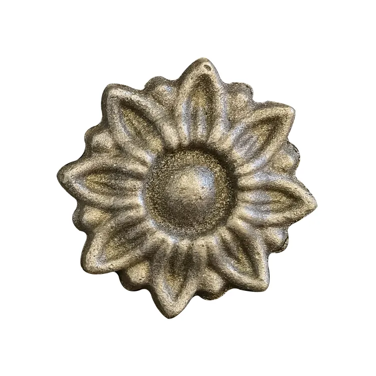 アクセサリー鋳鉄部品錬鉄製の花錬鉄製の葉のデザイン