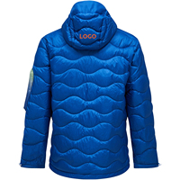 Manteau pour homme personnalisé OEM/ODM 2026, logo, duvet de canard, rembourrage matelassé, imprimé bulles, doudoune, rembourrage en duvet de haute qualité
