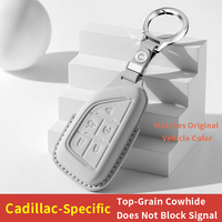 Funda de Cuero para Llaves de Auto, Resistente a Caídas y al Desgaste, Apta para Cadillac XT5, Personalización de Accesorios Automotrices Disponible