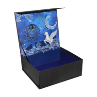 Schwarze Magnetische Geschenkbox mit Prägung, Matter Laminierung, Individuellem Logo, Kartonbox aus Recycling-Materialien, Umweltfreundliche Luxusverpackung