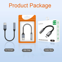 Câble USB C en alliage d'aluminium tressé en nylon, adaptateur audio numérique IC USB C vers 3,5 mm pour écouteurs, convertisseur de câble pour écouteurs