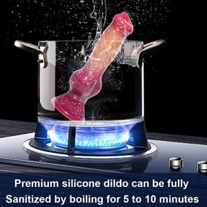 Extra lange <span class=keywords><strong>XXXL</strong></span> Silikon Anal Plug Riesige Wolf Dildo Monster Alien Hund Dicker Penis Mit Saugnapf Sexspielzeug für Masturbation - Product Image 6