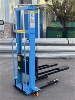 Transpalette Électrique Manuel à Poussée Facile pour la Manutention et l'Empilage de Marchandises en Entrepôt et la Logistique