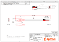 كابل تمديد SAE أحمر 18AWG بموصل ثنائي الأطراف من PVC مع قابس سريع الفصل للسيارات والمركبات الترفيهية