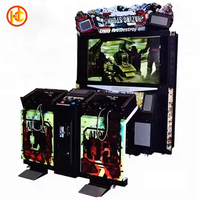 Machine d'arcade de tir Razing Storm à double joueur Simulateur 220v à pièces pour enfants et enfants Matériel de divertissement en métal