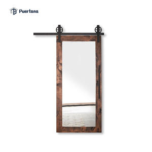 <span class=keywords><strong>Porta</strong></span> <span class=keywords><strong>scorrevole</strong></span> per fienile per Hotel intarsio a specchio smussato Mdf appeso <span class=keywords><strong>porta</strong></span> in legno per fienile a specchio a doppia faccia - Product Image 3