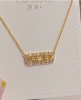 Collier vintage inspiré de la musique avec pendentif cassette et chaîne réglable délicate