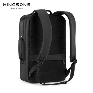 Kingsons Laptop <b>Backpack</b> 15-Inch Business Travel Men's Multi-Functional Computer Bag <b>Black</b> - Product Image 1