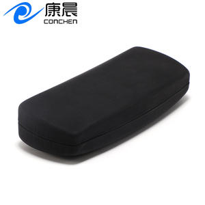 Étui à lunettes en cuir rectangulaire noir, boîte de rangement durable pour lunettes de prescription, taille 3-5,9 pouces, hiver 2021 - Product Image 5