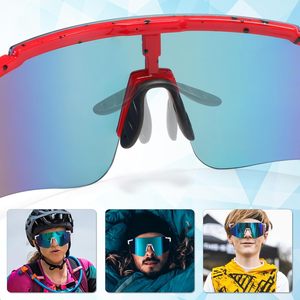 OEM Big Lens Durable Ultra-light Frame Sports Sunglasses Polarized PC Lens Cycling Running <b>Glasses</b> Safety Goggles Protect Eyes - Product Image 4