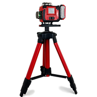 Set Laser Level Presisi Tinggi Milwaukee Terlaris, Self-Leveling, Garis Silang Hijau, Kit Aksesoris Lengkap