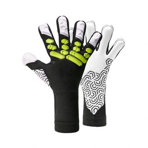 Gants de gardien de but de football de qualité supérieure, blancs et jaunes, pour adultes, équipement sportif, conception OEM, personnalisez vos propres gants. - Product Image 1