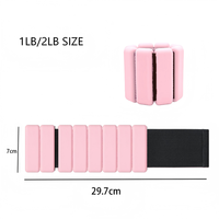 Poids réglables en silicone pour chevilles et poignets, 2 lb, durables, écologiques, portables, pour la sécurité, le sport, la gym, le fitness et l'entraînement