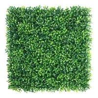 P7 Plastic Grass Foliage Green Wall Artificial Plant Wall Boxwood Hedge for Vertical Garden Decor