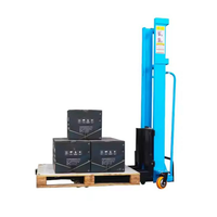 Chariot élévateur électrique portable à chargement automatique de 1 tonne, prix d'usine, avec transpalette hydraulique, batterie lithium-ion, transmission intégrale