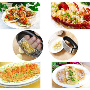 Vente chaude accessoires de cuisine outils en acier inoxydable éplucheur presse-agrumes ail hachoir gingembre poudre broyeur éplucheur ail presse - Product Image 5