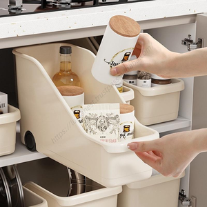 Lot de paniers de rangement en plastique multi-usages pour outils et épices, idéal pour la cuisine, la buanderie et les tiroirs - Product Image 3