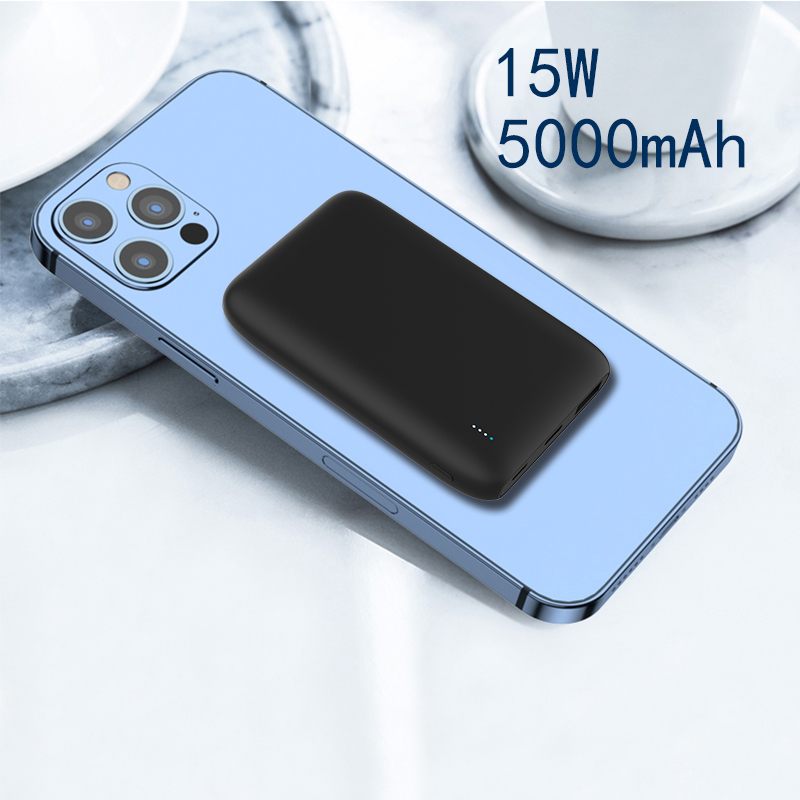 PD QC Быстрый C-тип легкий Индуктивный Magsafes Магнитный Тонкий Беспроводной внешний аккумулятор 15 Вт Беспроводное зарядное устройство магнитный мини внешний аккумулятор