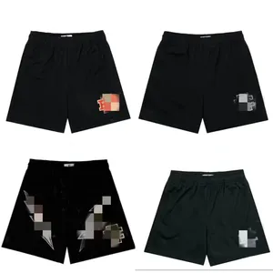 Pantalones cortos de baloncesto holgados con estampado de EE, pantalones de chándal, ropa de calle para parejas, pantalones cortos de gimnasio originales para hombres, pantalones cuádruples musculosos para hombres