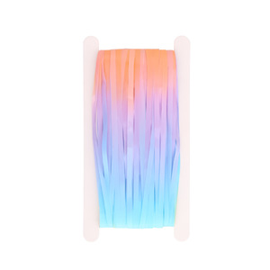 Pastell-Regenbogen-Folienfransenvorhang Pastell-Regenbogen-Hintergrund Streamer für Kindergeburtstag/Halloween/Weihnachtsfeier-Dekorationen - Product Image 3