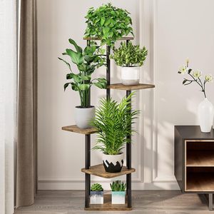 Soporte de Metal Moderno de Varias Capas para Plantas, Estante para Macetas de Interior, Diseño Industrial, Fácil de Montar - Product Image 1