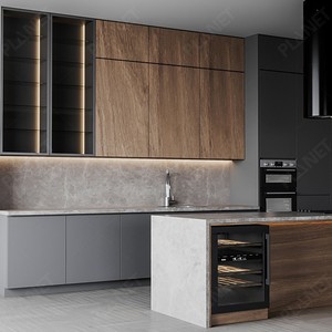 Châu Âu Thiết Kế Đơn Giản Giá Rẻ Hiện Đại Gỗ Tủ Bếp Tủ Sang Trọng - Product Image 3