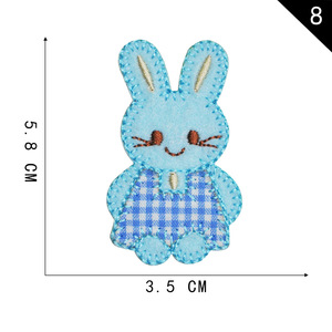 Patchs thermocollants animaux de dessin animé, décoration de vêtements DIY, en stock, personnalisation prise en charge, approvisionnement en gros OEM - Product Image 2