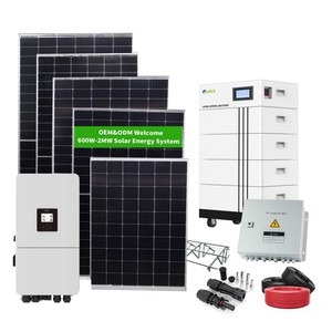 Conjunto Completo de Sistema de Energía Solar Híbrido <span class=keywords><strong>Deye</strong></span> de 48V, 10kw/<span class=keywords><strong>12kw</strong></span>, Diseño Personalizado, Lista de Precios para Oficina u Hogar - Product Image 2