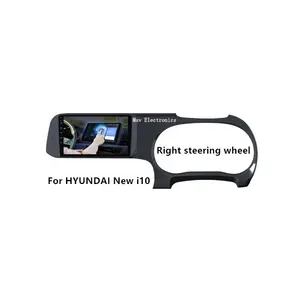 एंड्रॉयड रेडियो के लिए हुंडई i10 कार वीडियो जीपीएस नेविगेशन 2.5D टेम्पर्ड ग्लास पीछे दिखाई कार के पीछे सहायता Phonelink