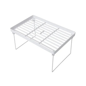 Storage Rack For Stationery And Miscellaneous Items White Foldable <b>Shelf</b> <b>Desktop</b> Organizer Office Use - Product Image 5