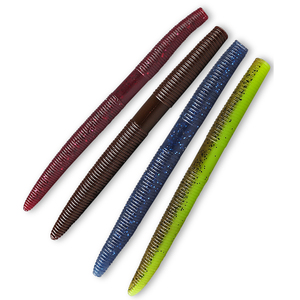 Palmer newbility Bass mềm silicon <span class=keywords><strong>Worm</strong></span> lures dính Senko sâu câu cá thu hút - Product Image 4