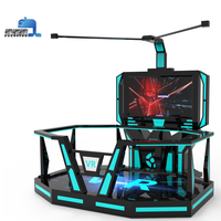 Joueur unique 2.5 mètres 9D 360 degrés de réalité virtuelle simulateur de tapis roulant machine de jeu de tir Type d'intérieur