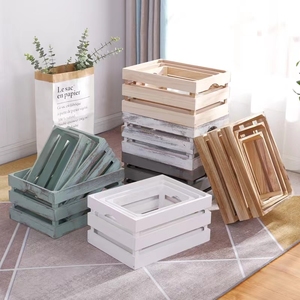 Tùy Chỉnh Bán Buôn Màu Sơn Trang Trí Lưu Trữ Thùng Gỗ Hộp Nhỏ Trang Trại Hộp Gỗ Thùng Gỗ Cho Bộ Sưu Tập - Product Image 3