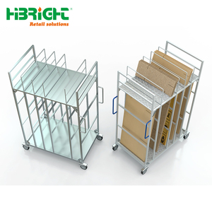 Heavy Duty Industrial Cardboard <b>Transport</b> Trolley Multi-Partitioned Logistics Cart with Wheels for Warehouse and Packaging Area - Product Image 6