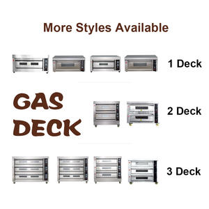 Four à <span class=keywords><strong>gaz</strong></span> à double pont personnalisé Four électrique industriel <span class=keywords><strong>Gdo</strong></span>-24L à 4 étages et 6 plateaux Four de boulangerie commercial à terrasse pour pain - Product Image 4