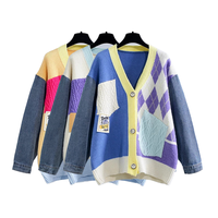 Pull cardigans tricoté en laine décontractée de haute qualité Cardigan léger en tricot personnalisé pour pull femme