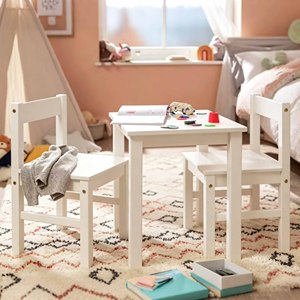 Preschool Nursery Furniture Set Wood Kids <b>Study</b> <b>Table</b> Chairs Dining Toddler <b>Table</b> Desk for Kids Party - Product Image 4