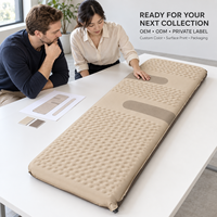 Matelas de couchage gonflable avec chambres à air en TPU soudées et cadre de soutien périmétrique pour collections de camping en marque blanche