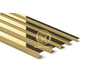 Hiện đại 45 độ góc L hình thép không gỉ gạch góc bảo vệ trang trí kim loại gạch <span class=keywords><strong>TRIM</strong></span> Strips cho Trần Tường - Product Image 1