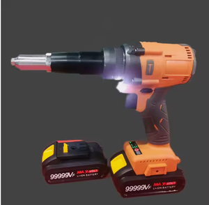 أداة برشمة كهربائية لاسلكية عالية المبيعات بقوة 10000 نيوتن، متوفرة باللون الأسود والأزرق والأحمر، تعمل بالبطارية، ذات جودة صناعية وشوط 20 ملم - Product Image 2