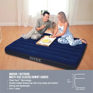 <span class=keywords><strong>Matelas</strong></span> <span class=keywords><strong>Gonflable</strong></span> <span class=keywords><strong>Intex</strong></span> 64758 Série DURA-BEAM de Haute Qualité Classique Floqué Deux Personnes pour Utilisation en Extérieur et Mobilier de Maison - Product Image 3