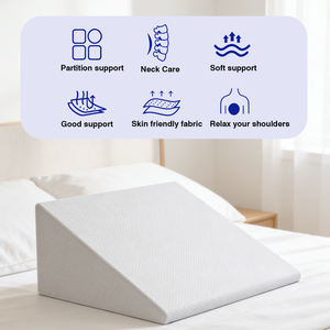 ओएम/ओटम बेड वेज 100% पॉलिएस्टर त्रिभुज मेमोरी फोम एंटी-बैक्टीरिया तकिया इंफ्लेटेबल डिजाइन पैरों के समर्थन के लिए अनुकूलित रंग - Product Image 4