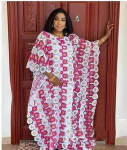 L7614b abbigliamento donna africano Dashiki Abaya elegante festa larghi lunghi abiti da sera lunghi + gonna interna taglia libera pesante - Product Image 3