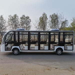 LUHUAN alimentado por batería 6 filas 15 plazas pasajero ciudad vehículo turista lanzadera eléctrica Mini turismo autobús Coche - Product Image 2
