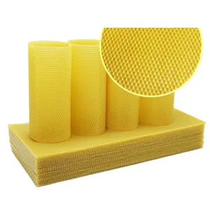 Beekeeping tools premium grade pure yellow bees wax honeycomb sheets Beeswax Foundation Sheet With Natural Quality