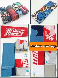 ผ้าเช็ดเหงื่อเนื้อนุ่มพิมพ์โลโก้ตามสั่ง สำหรับเล่นกีฬา - Product Image 5
