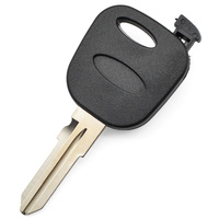 Remote Start Tanpa Kunci, Pengganti Fob Kunci Kendaraan Kosong, Cangkang Kunci Transponder dengan Bilah Kunci Belum Terpotong